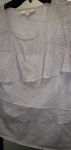 Ann Taylor Loft Striped Workday Shirt sz S